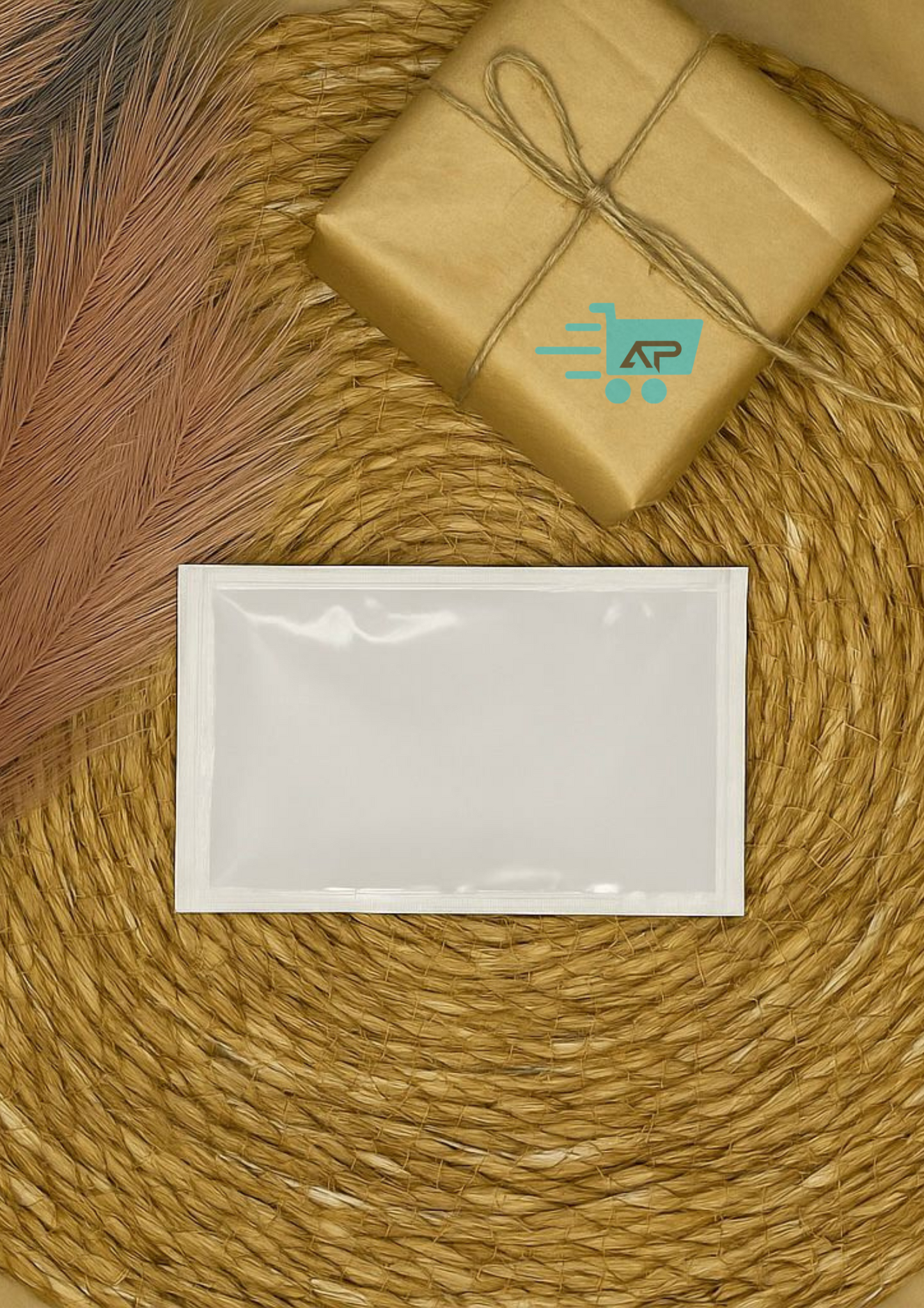 Beyaz Baskısız Tek Kullanımlık Islak Mendil