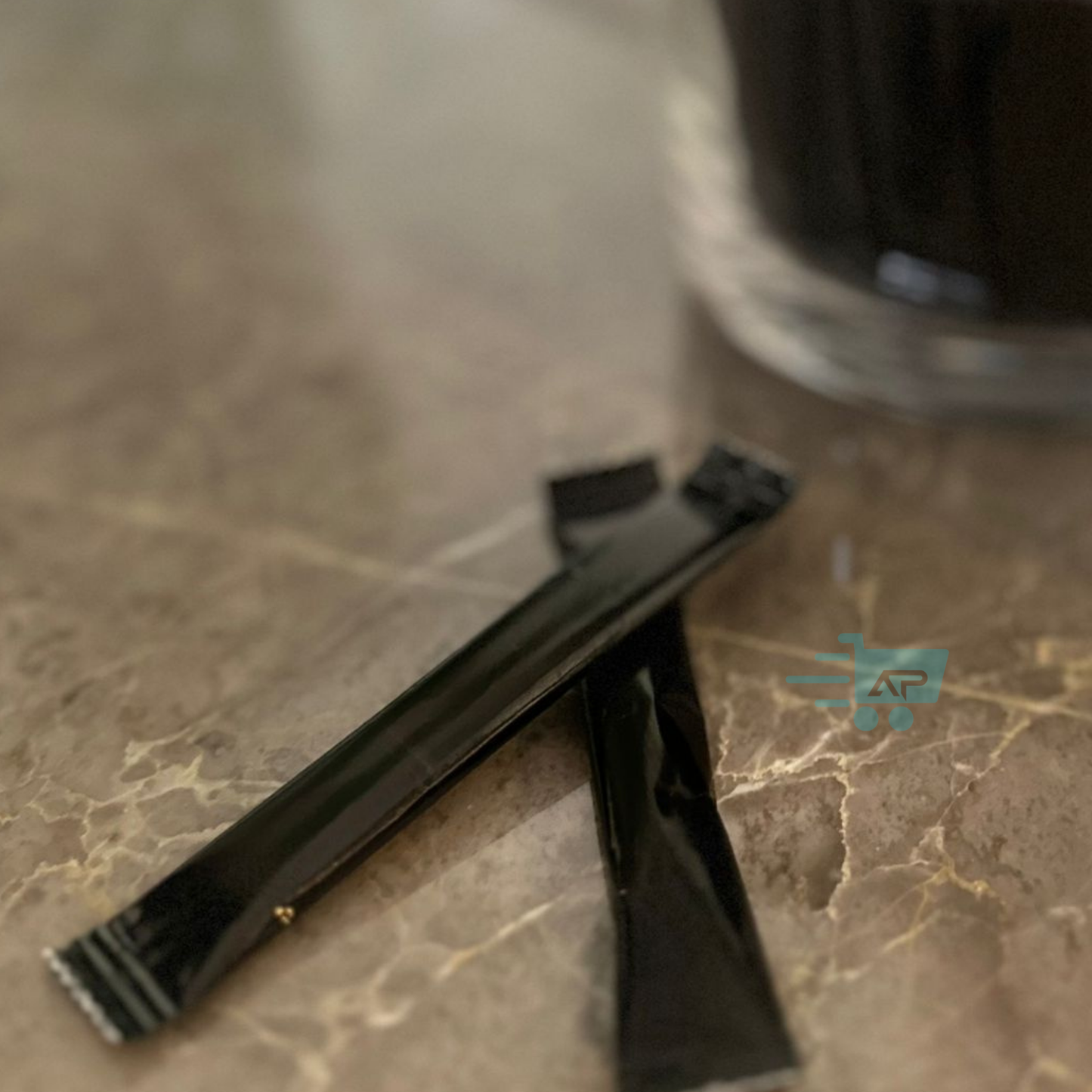 Siyah Baskılı, 3 gr Stick Şeker, Çubuk Şeker, Toz Şeker