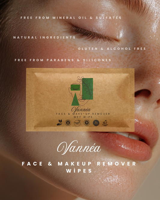 Vannéa Yüz & Makyaj Temizleme Mendili Tek Kullanımlık Taşınabilir Tekli Paket
