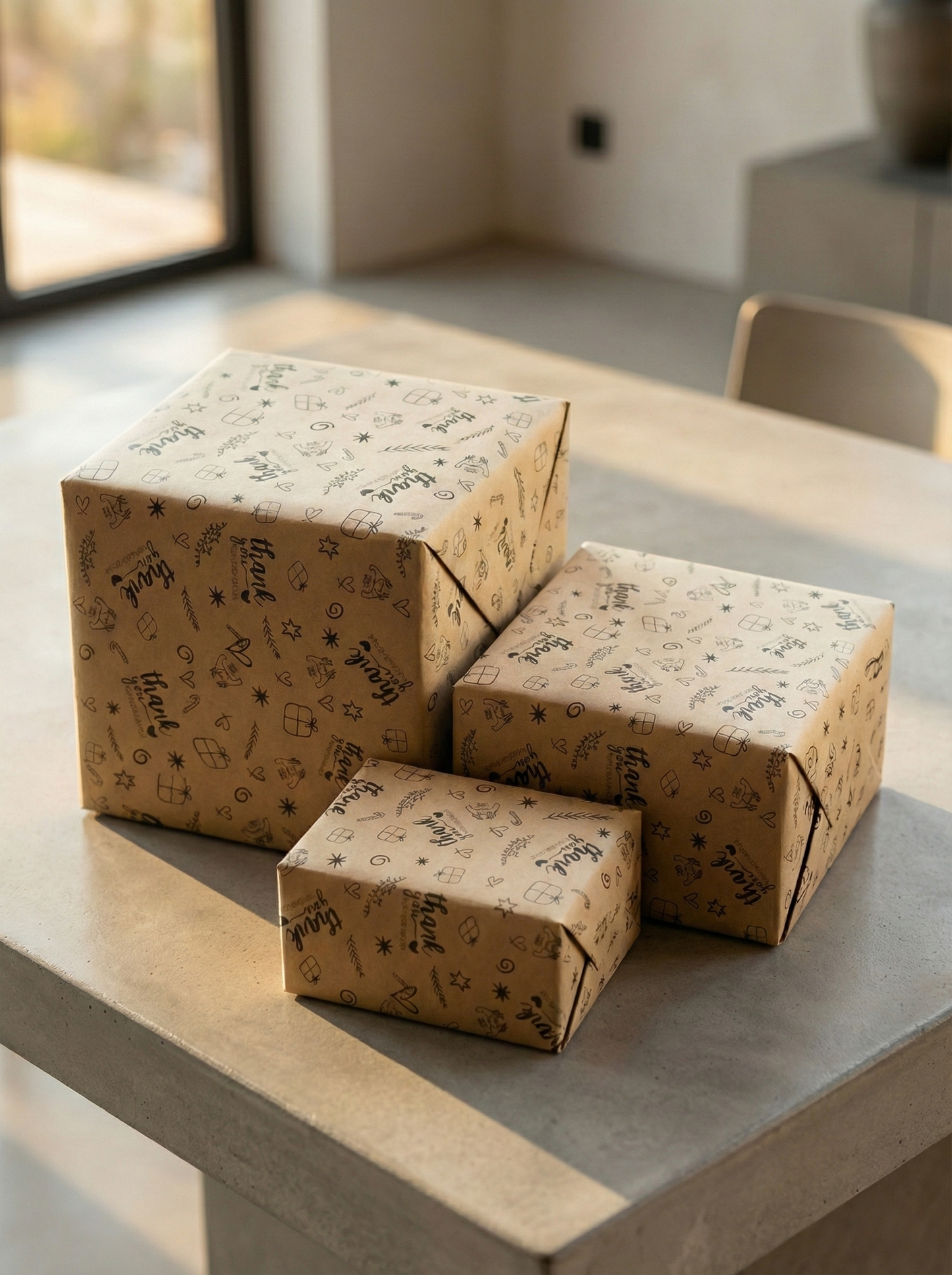 Baskılı Kraft Rulo Ambalaj Paketleme Kağıdı 25 cm | Alüminyum İç Katmanlı | Isıya & Sıvıya Dayanıklı, Hediye Paketi Kağıdı